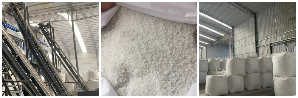 white silica sand