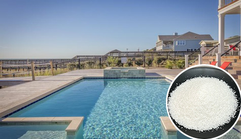 White Color Silica Sand Used for Building Swimming Pool