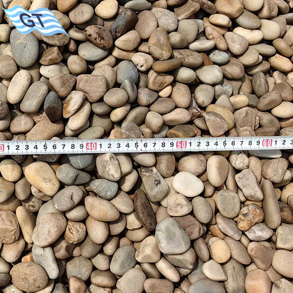 natural beach pebbles size 1"