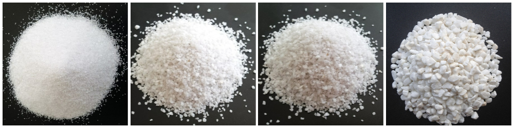 white color high purity silica quartz