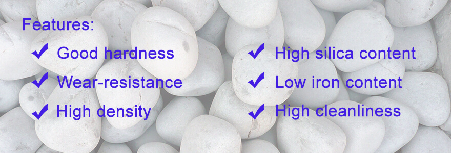 features of flint pebble