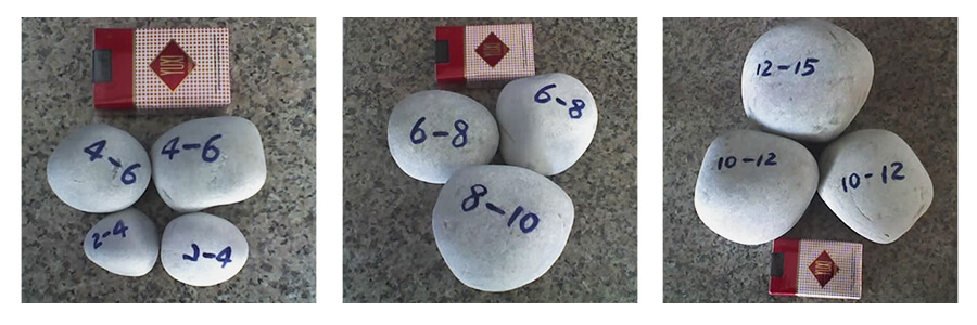 all sizes flint pebbles from Gaoteng