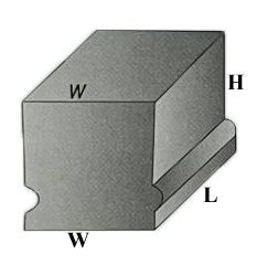 half rectangular brick of alumina brick