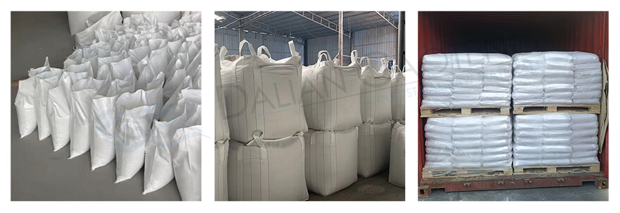 packing of silica sand