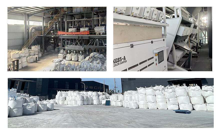 factory of silica sand