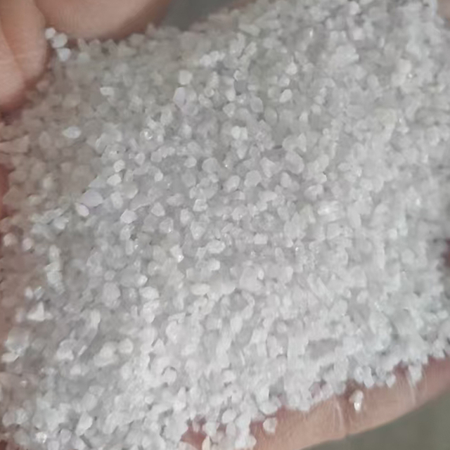Low Iron Crushed Quartz Sand for Swimming Pool Pump & Spray Finish